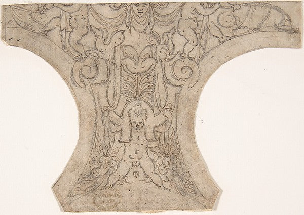 Decoration for a Spandrel in a Cove 16th cent-Anonymous, Itali,16x12"(A3) Poster