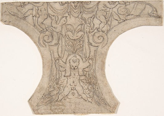 Decoration for a Spandrel in a Cove 16th cent-Anonymous, Itali,16x12"(A3) Poster