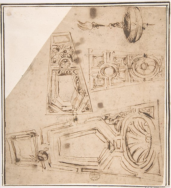 Details of Groining 16th cent-Anonymous, Italian, 16th cent,16x12"(A3) Poster