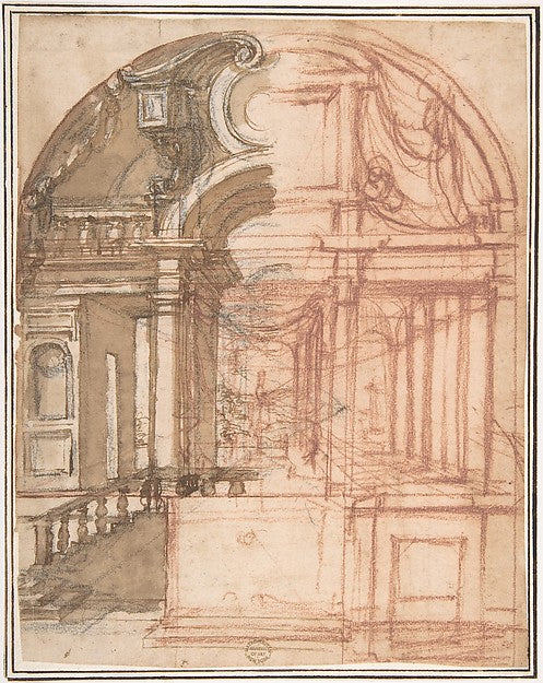 Project for Decoration  16th cent-Anonymous, Italian, 16th cen,16x12"(A3) Poster