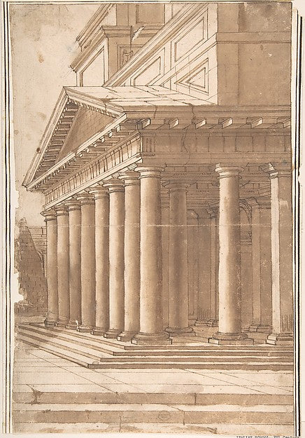Portico 16th cent-Anonymous, Italian, 16th cent,16x12"(A3) Poster