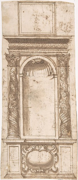 Niche 16th cent-Anonymous, Italian, 16th cent,16x12"(A3) Poster