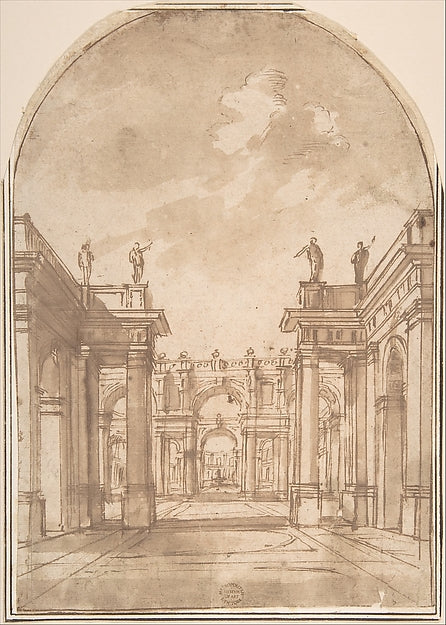 Court Yards  16th cent-Anonymous, Italian, 16th cent,16x12"(A3) Poster