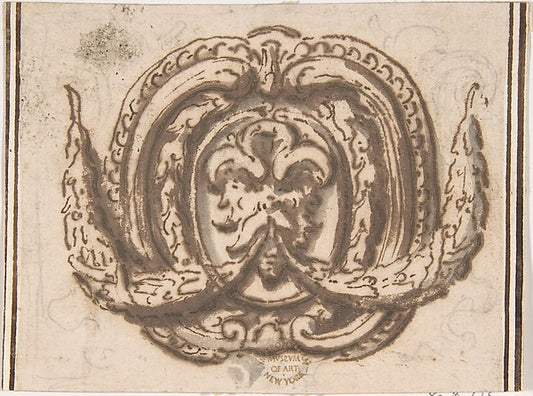 Ornament for Cartouche 16th cent-Anonymous, Italian, 16th cent,16x12"(A3) Poster