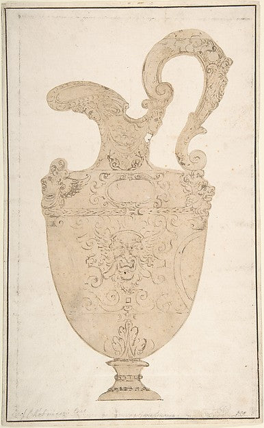 Design of Antique Pitcher 16th cent-Anonymous, Italian, 16th c,  Poster Print Wall Art