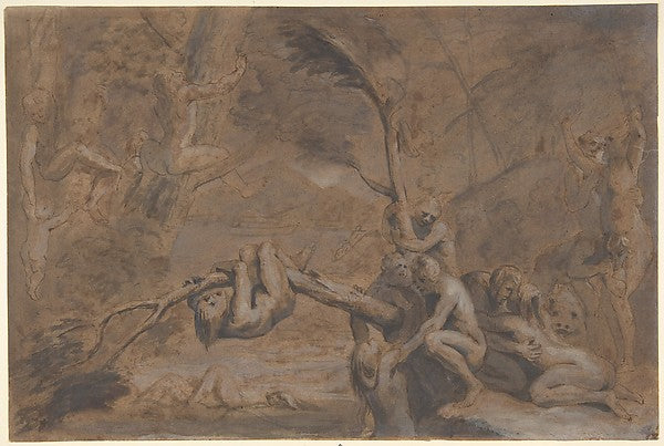 The Flood 1615–71-Attributed to Jan Cossiers,  Poster Print Wall Art