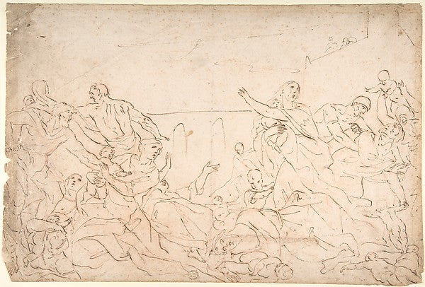 Massacre of the Innocents 16th cent-Anonymous, Italian, 16th c,16x12"(A3) Poster
