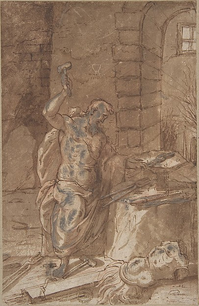 Vulcan 17th cent-Anonymous, Italian, Roman-Bolognese, 17th cen,  Poster Print Wall Art