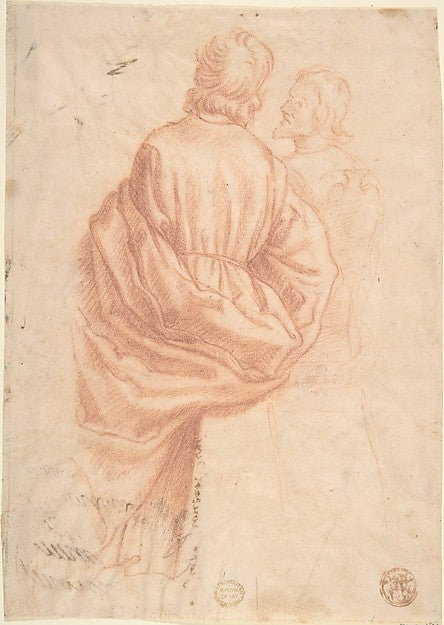 Drapery Study 17th cent-Anonymous, Italian, Florentine, second,  Poster Print Wall Art