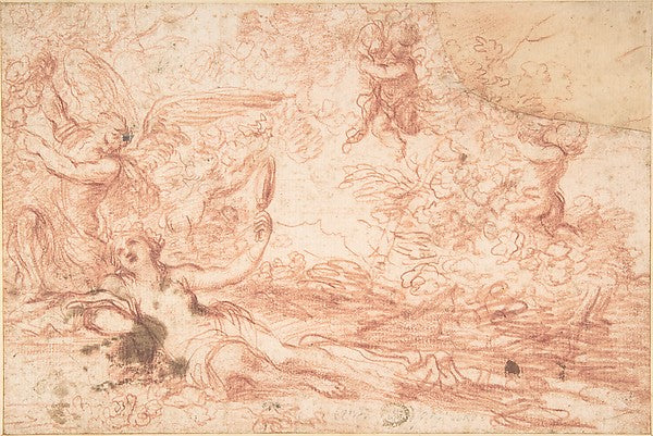 Mythological Scene 17th cent-Anonymous, Italian, Bolognese, 17,  Poster Print Wall Art