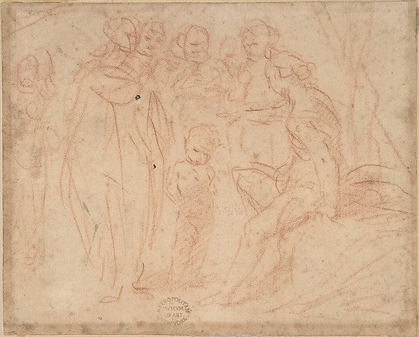 Diana and Attendants? 17th cent-Anonymous, Italian, Roman-Bolo,16x12"(A3) Poster