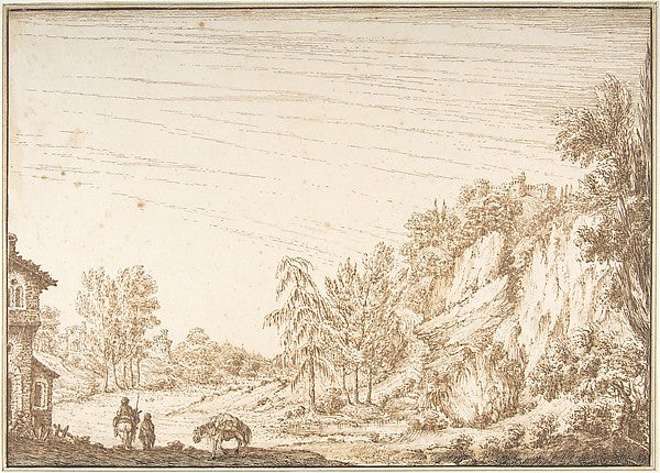 Landscape 17th cent-Anonymous, Flemish, 17th cent, Anonymous, , Poster Print