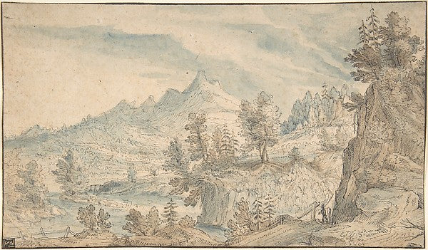 The Salzach Valley with a View of the Watzmann Massif in the B,  Poster Print Wall Art