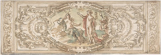 Design for a Panel with a Depiction of Bacchus and Ariadne 17t,16x12"(A3) Poster