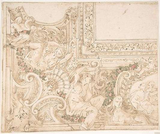 Cove 17th cent-Anonymous, Italian, Roman-Bolognese, 17th cent,16x12"(A3) Poster