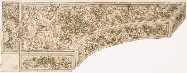 Design for the Decoration of a Harpsichord c1640–80-Anonymous,,16x12"(A3) Poster