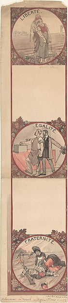 Liberté  Egalité  Fraternité-Félicien Rops,  Poster Print Wall Art
