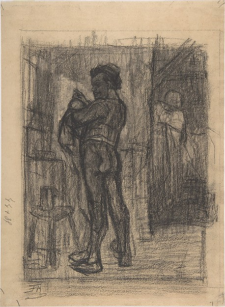 Standing man with beer mugs-Félicien Rops,  Poster Print Wall Art