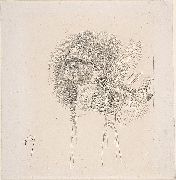 The Old Flemish Woman -Félicien Rops , Poster Print