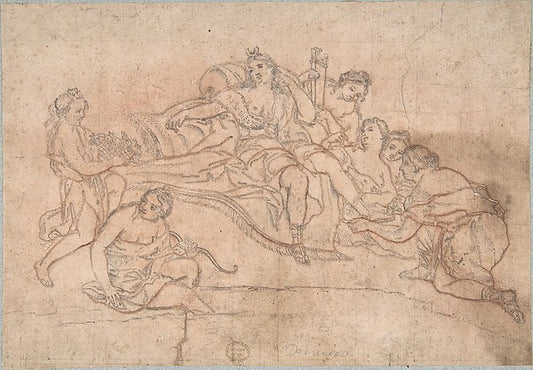 Toilet of Diana 17th cent-Anonymous, Italian, Roman-Bolognese,,16x12"(A3) Poster