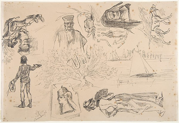 Une Soirée Anseremme 1876-Félicien Rops,  Poster Print Wall Art