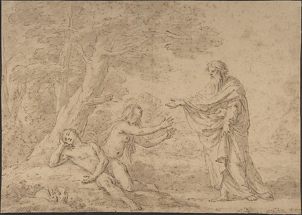 The Creation of Eve 18th cent-Étienne Parrocel, Formerly attri,16x12"(A3) Poster