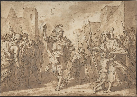 Gideon Gathering His Army  Scene from  the Book of Judges 18th,16x12"(A3) Poster