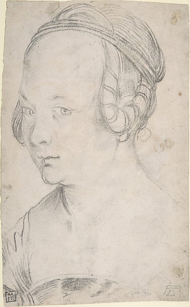 Bust of a Young Woman 1500–1545-Attributed to Hans Baldung   1,16x12"(A3) Poster