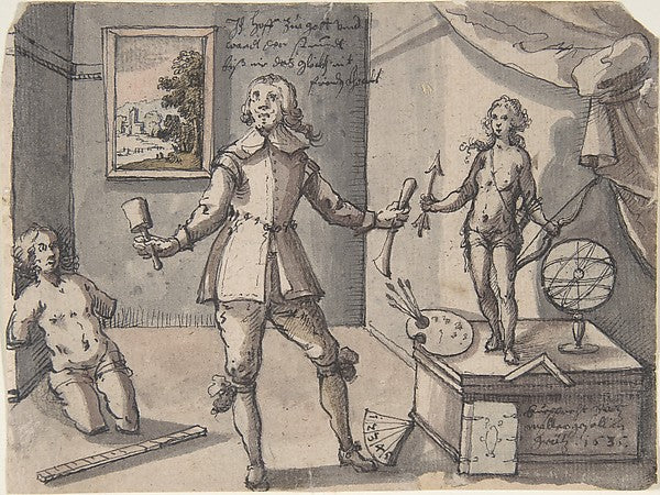 The Artist in His Studio 1636-Ruprecht Bartz, Poster Print