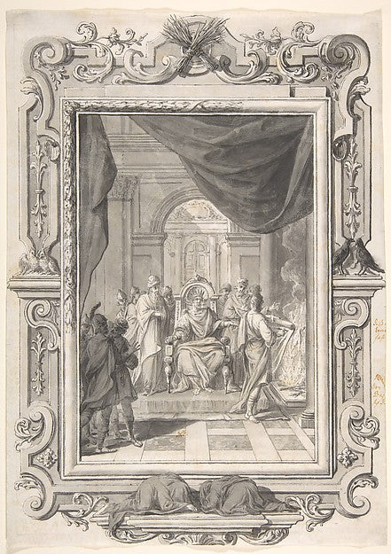 A Scene of Judgment c1730-Johann Melchior Füssli,Johann Danie,16x12"(A3)Poster