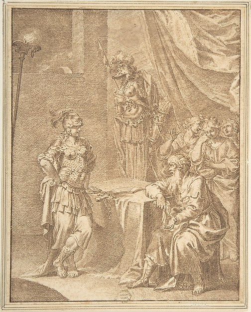 Historical Scene: Study for an Engraving 18th cent-Anonymous,,16x12"(A3) Poster