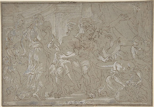 Solomon 17th cent-Johan Carl Loth,16x12"(A3) Poster