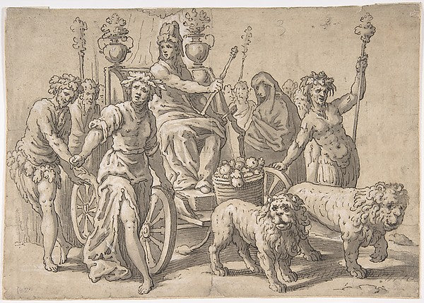 The Triumph of Cybele  after Paolo Fiammingo's 'Triumph of Ear,16x12"(A3) Poster