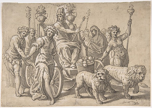 The Triumph of Cybele  after Paolo Fiammingo's 'Triumph of Ear,16x12"(A3) Poster