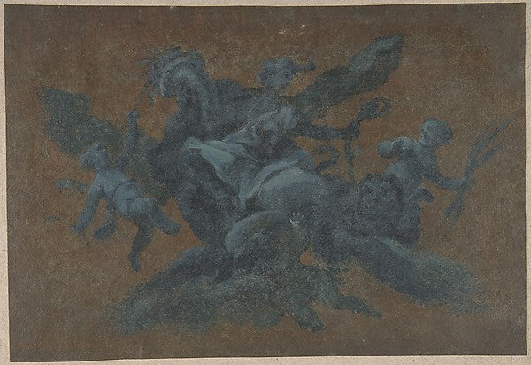 Allegorical Figure of Abundance 18th cent-Anonymous, Italian,,16x12"(A3) Poster