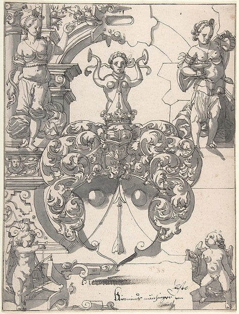 Design for Stained Glass c1590-Hans Jakob Plepp,16x12"(A3) Poster