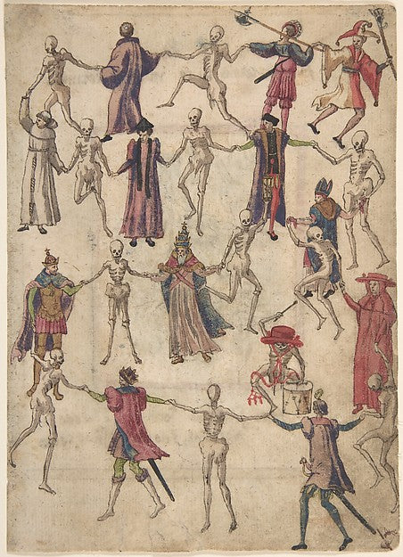 The Dance of Death 16th cent-Anonymous, German, 16th cent,16x12"(A3) Poster