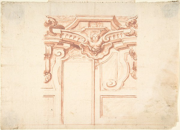 Design for wall's decorations. 1700–1780-Anonymous,Italian,P,  Poster Print Wall Art