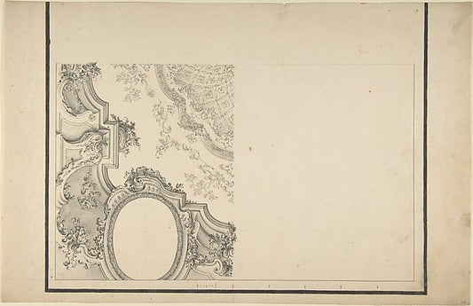Design for 1/4 of a Ceiling  and Ornamentation of a Section of,16x12"(A3) Poster