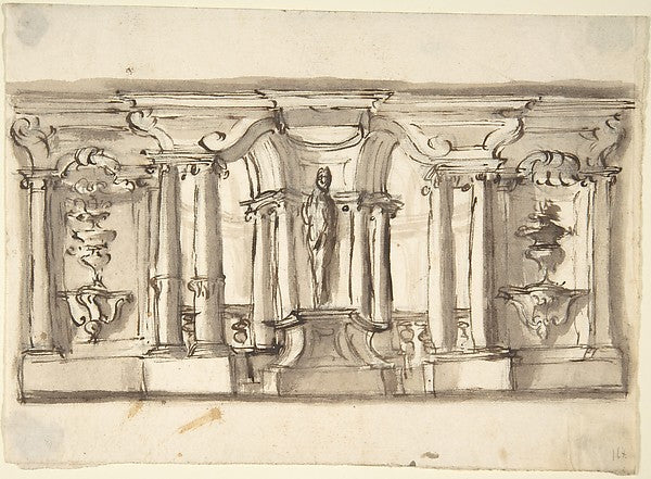 Design for Garden Architecture 1700–1780-Anonymous, Italian, P,16x12"(A3) Poster