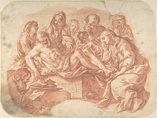 The Entombment 18th cent-Anonymous, German, 18th cent,16x12"(A3) Poster