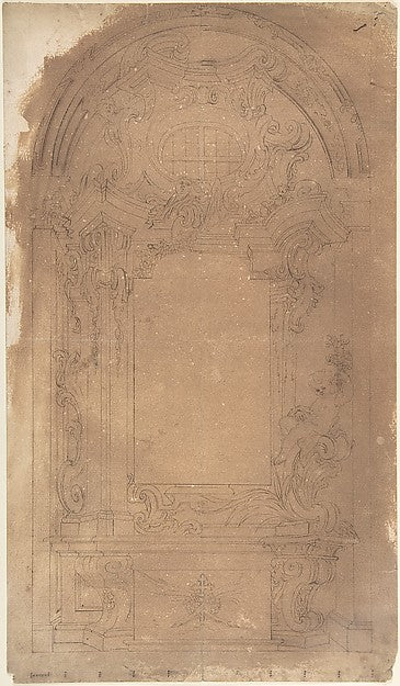 Two halved variants for a Chapel 1700–1780-Anonymous, Italian,,  Poster Print Wall Art