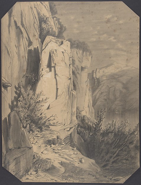 Forets et Montagnes. early to mid-19th cent-Alexandre Calame,  Poster Print Wall Art