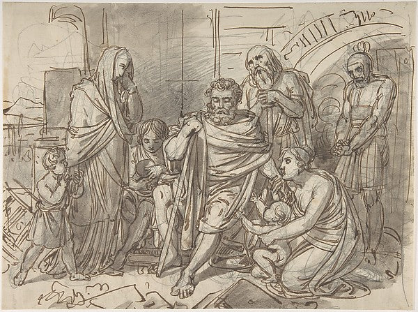 Belisarius Begging for Alms mid-18th–early 19th cent-Heinrich,16x12"(A3) Poster