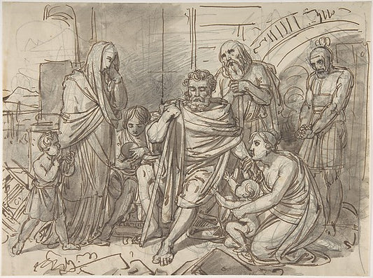 Belisarius Begging for Alms mid-18th–early 19th cent-Heinrich,16x12"(A3) Poster