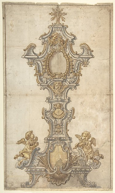 Monstrance 18th cent-Anonymous, Italian, first half of the 18t,16x12"(A3) Poster