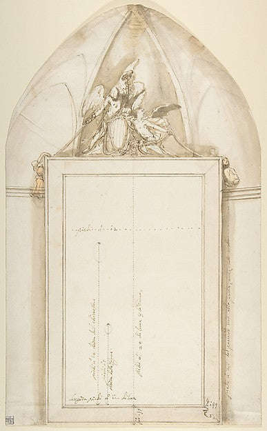 Frame for a Painting of Saint Christopher 18th cent-Anonymous,,16x12"(A3) Poster