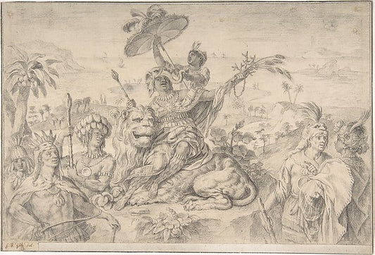 Africa 1728–74-Gottfried Bernhard Goetz,16x12"(A3) Poster