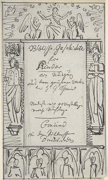 Study for a Title Page early to mid-19th cent-Carl Alexander v,  Poster Print Wall Art