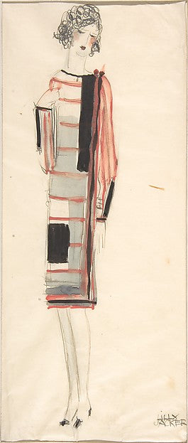 Summer dress: Costume design for Kunstgewerbeschule  Wien 1920,16x12"(A3) Poster